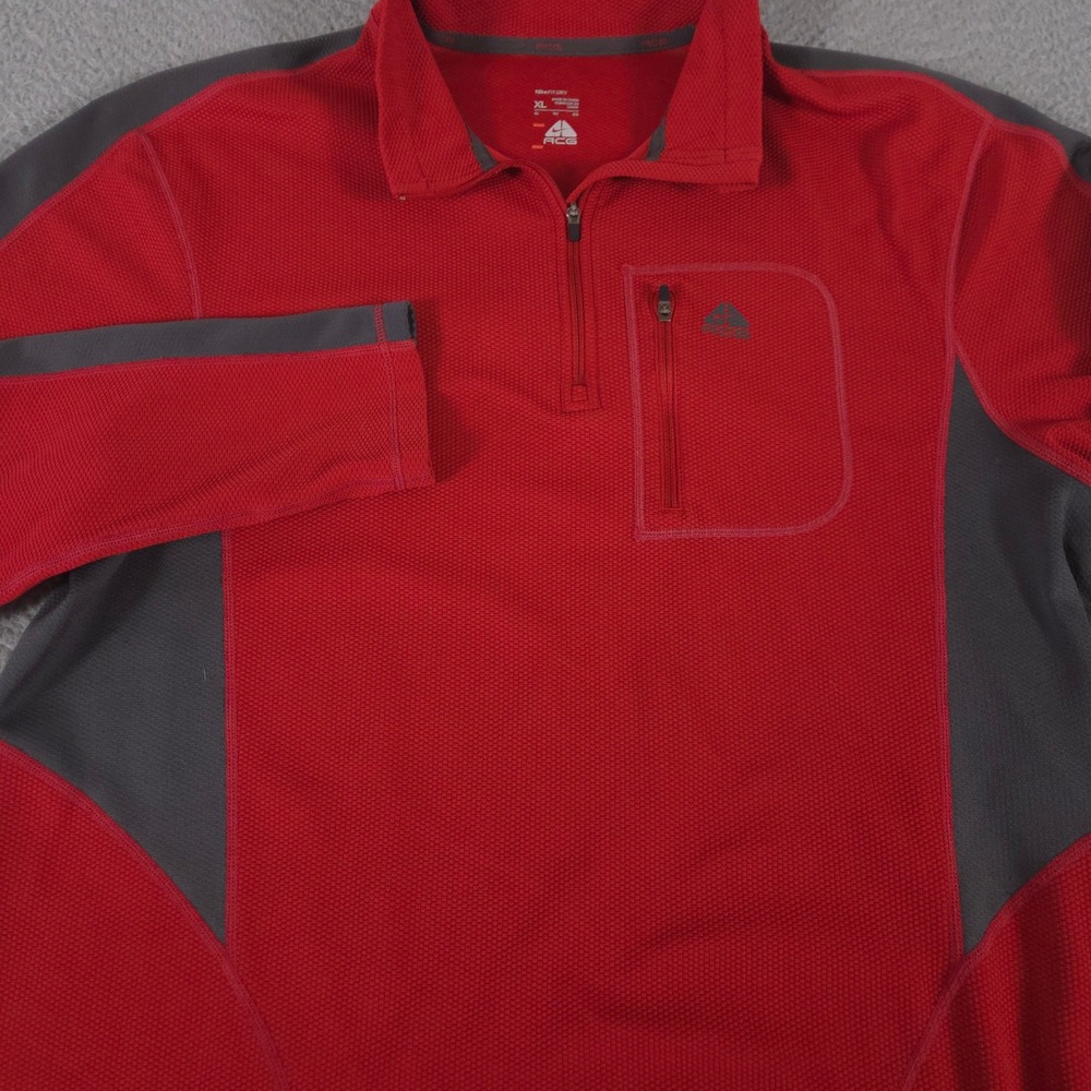Nike Top Mens XL ACG Dri-FIT Trail Midlayer Half Zip Waffle Knit Performance Y2K